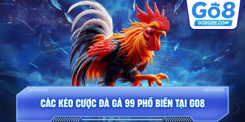 Các kèo cược đá gà 99 phổ biến tại Go8